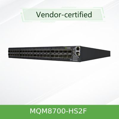 China MQM8700-HS2F(920-9B110-00FH-0MD) Mellanox Quantum Hdr Infiniband network Switch 40 QSFP56 Ports