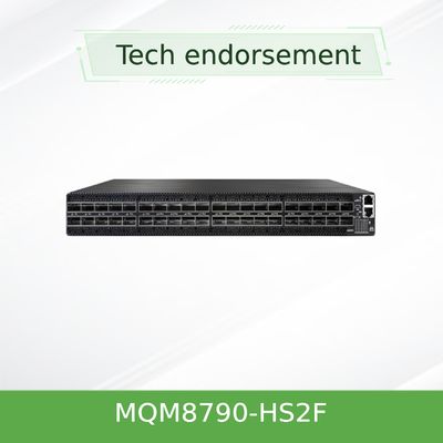 China MQM8790-HS2F(920-9B110-00FH-0D0) HDR Mellanox Infiniband network Switch 40 QSFP56 Ports 2 Power Supplies AC