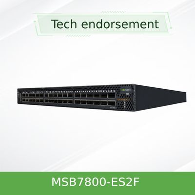 MSB7800-ES2F Mellanox network Infiniband Switch EDR 36 Port Non Blocking Management
