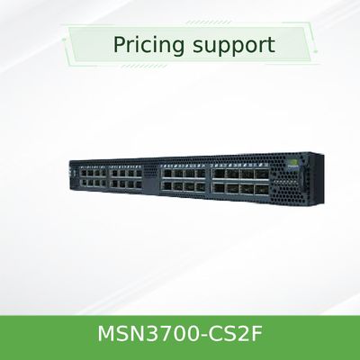 China MSN3700-CS2F Mellanox Network Switch Supplies (AC) Standard Depth X86 CPU P2C Airflow Rail Kit