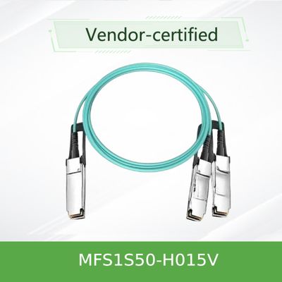 China OEM Mellanox Splitter Cable AOC 100g MFS1S50-H015V VPI HDR &amp; ETH 15m