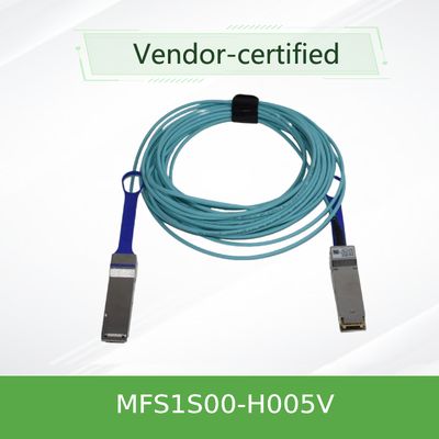 China MFS1S00-H005V Mellanox IB Active Fiber Cable 5 Meters mellanox AOC cable