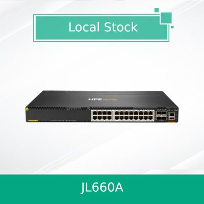 China Hpe Aruba Networking Cx 6300m 24 Hpe Smart Rate Poe and 4 SFP56 Switch (JL660A)