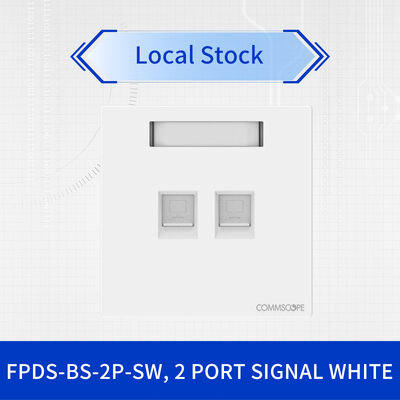 Good price British Standard Dual Port Faceplate with Flush Mounting for Structured Cabling online