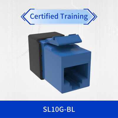 Good price CommScope NETCONNECT SL10G-BL Category 6A Unshielded Modular Jack with 10GbE Support and UL 94 V-0 Rating online