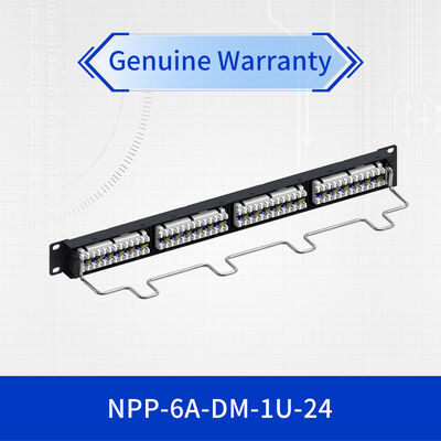 Good price NETCONNECT Category 6A 24 Port 1U Rack-Mountable Patch Panel for High-Density Network Installations online