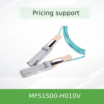 China mellanox MFS1S00-H010V 10m 200Gb/s QSFP56 Active Optical Cable  Extended Reach for Data Center Networks